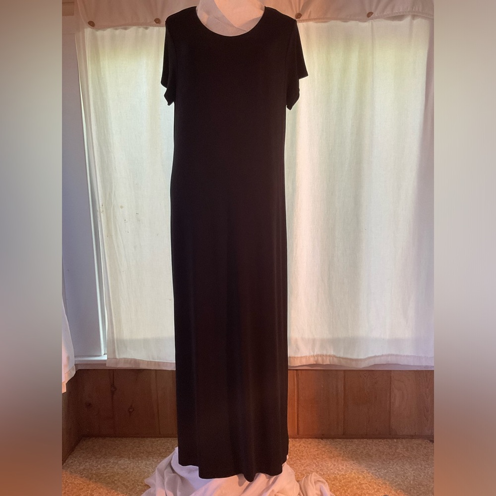 Chico’s Travelers black maxi dress. Size 2.